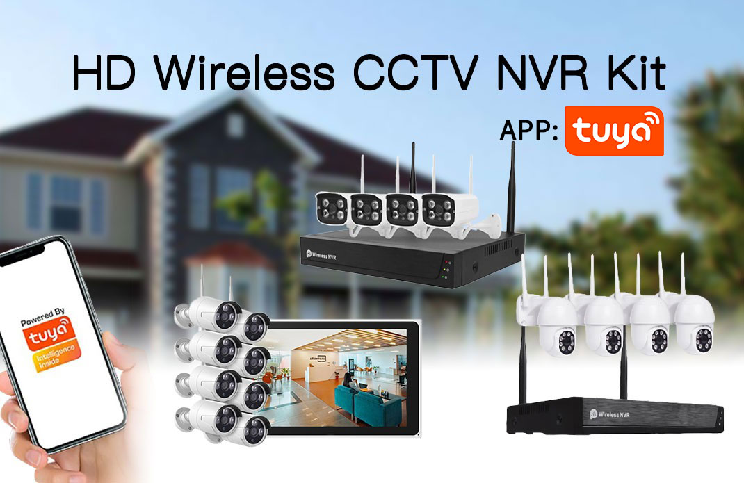 Tuya wireless cctv nvr kits